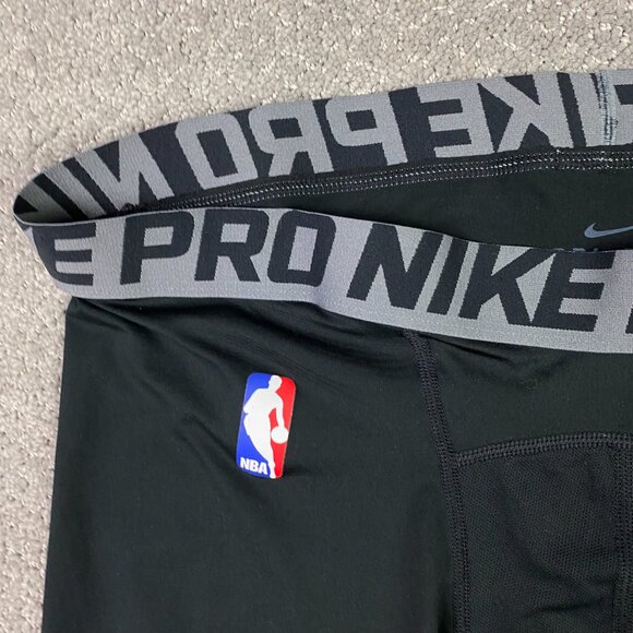 Nike Pro Dri Fit NBA Compression Shorts Men's 3XL Black Player Issue 880802 010 - Picture 2 of 13